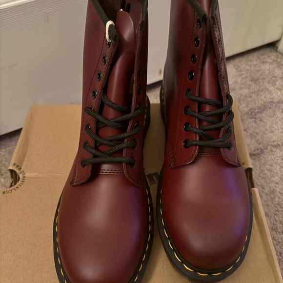 Dr. Martens Cherry Red Boots - Picture 2 of 5